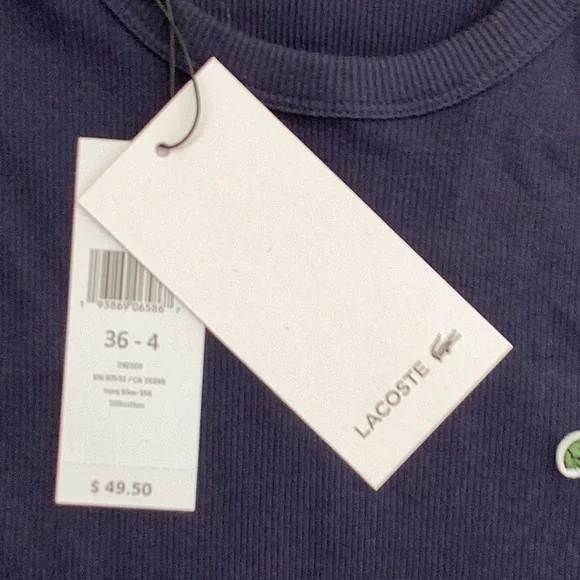 Lacoste Navy Tee - Picture 2 of 3